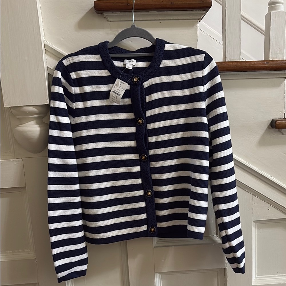 Jcrew cropped cardigan large